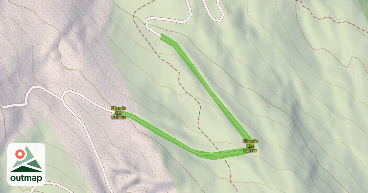 Map of Chemin des Vallons