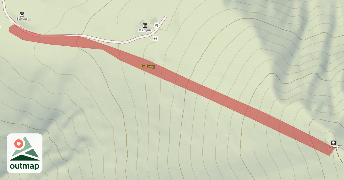 Map of Le Loup