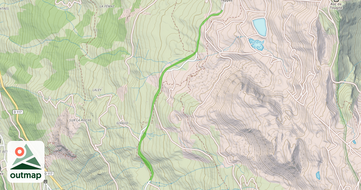 Map of Gros Tougne