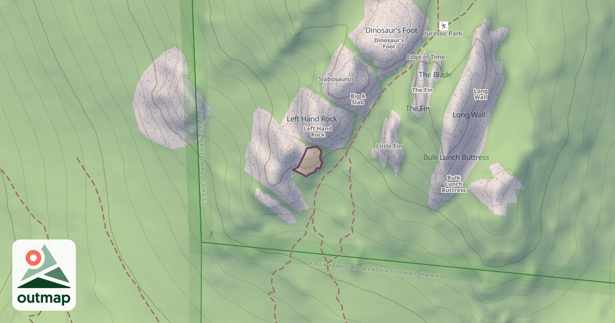 Map of Climbing Crag