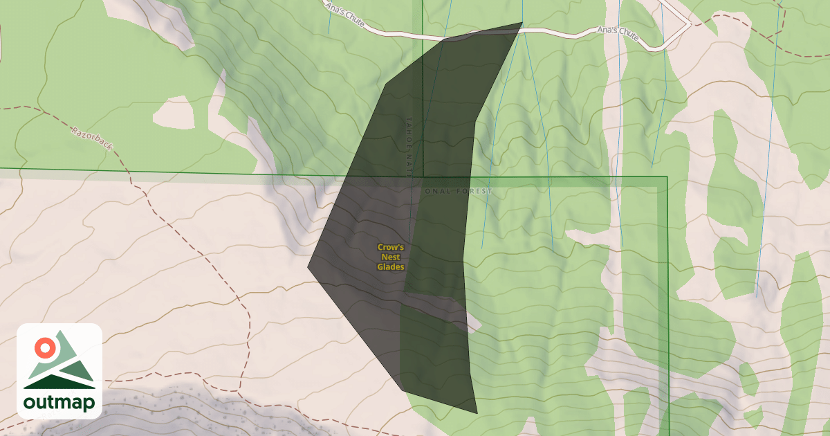 Map of Crow's Nest Glades