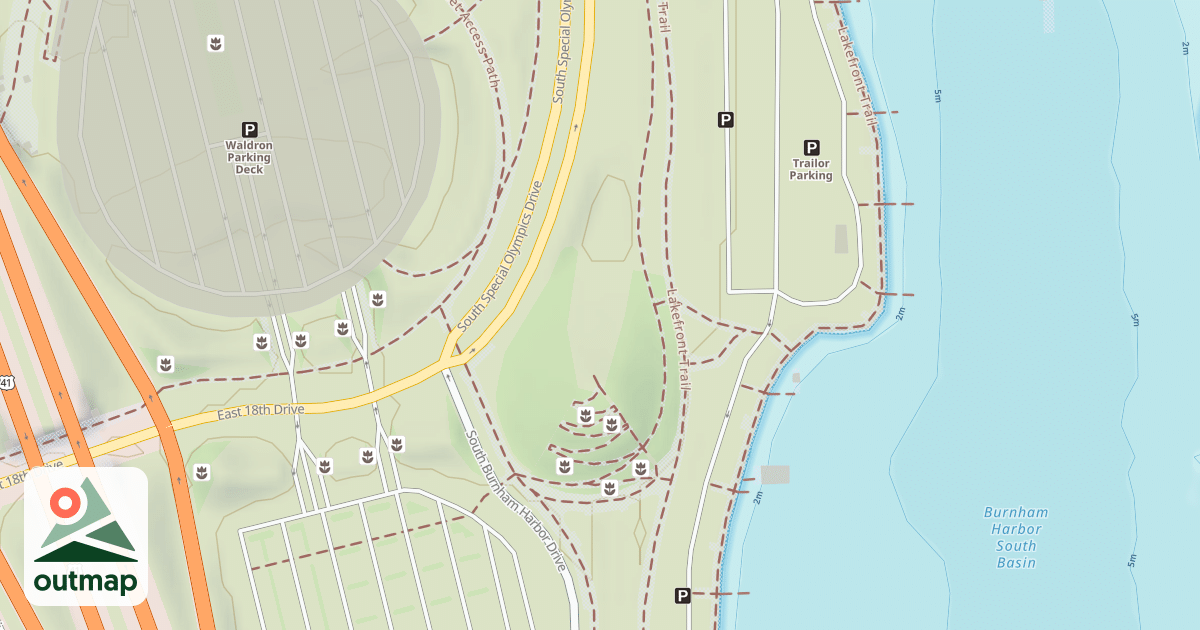 Map of Soldier Field Sledding Hill