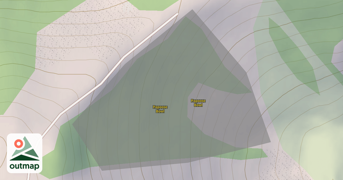Map of Papoose Bowl