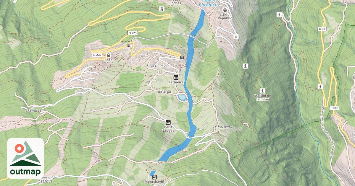 Map of Montchavin