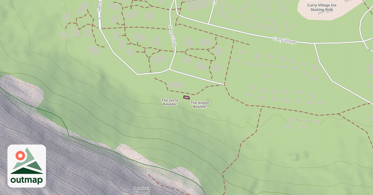 Map of Kevin's Traverse Boulder