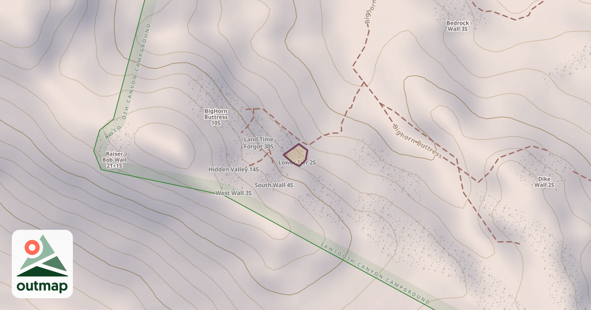Map of Lower Tier 2S