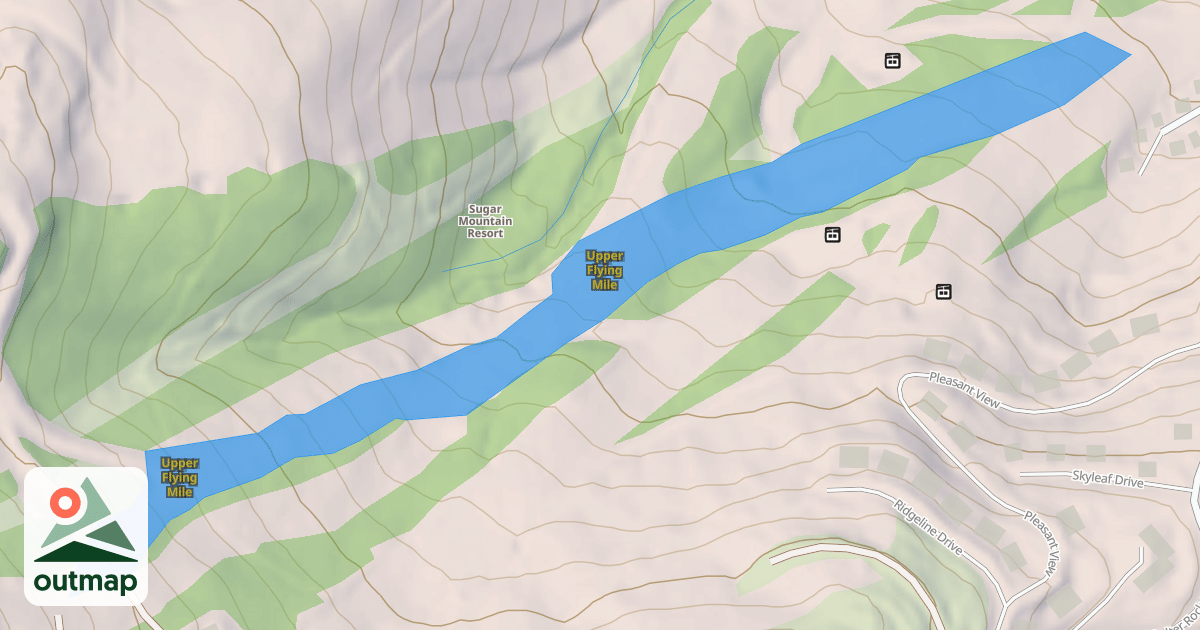 Map of Upper Flying Mile