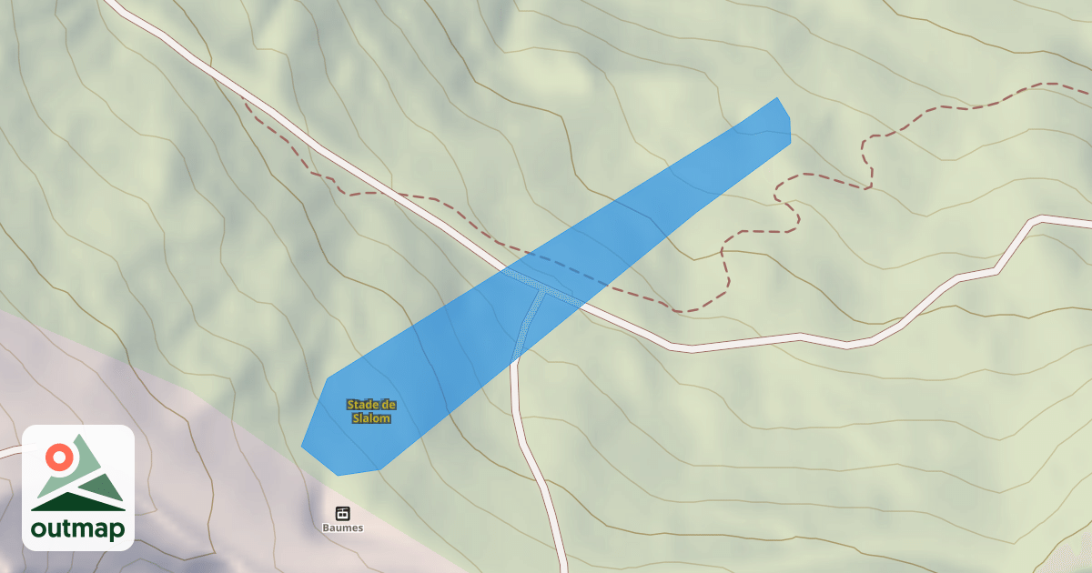Map of Stade de Slalom