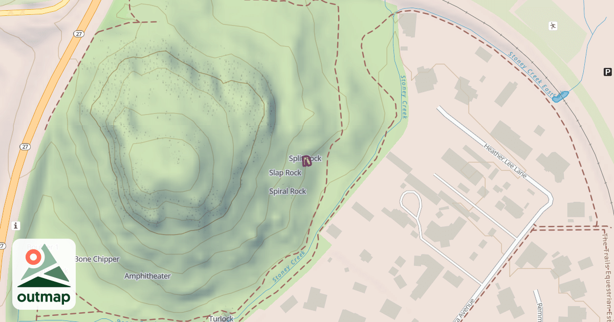 Map of Split Rock