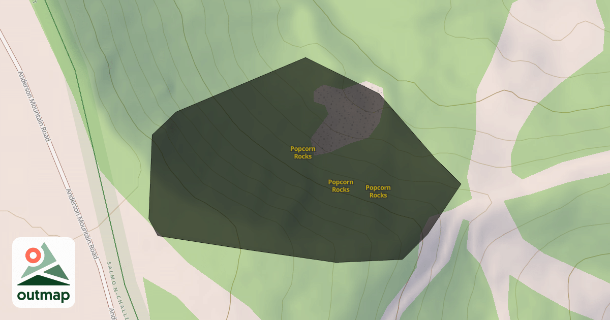 Map of Popcorn Rocks