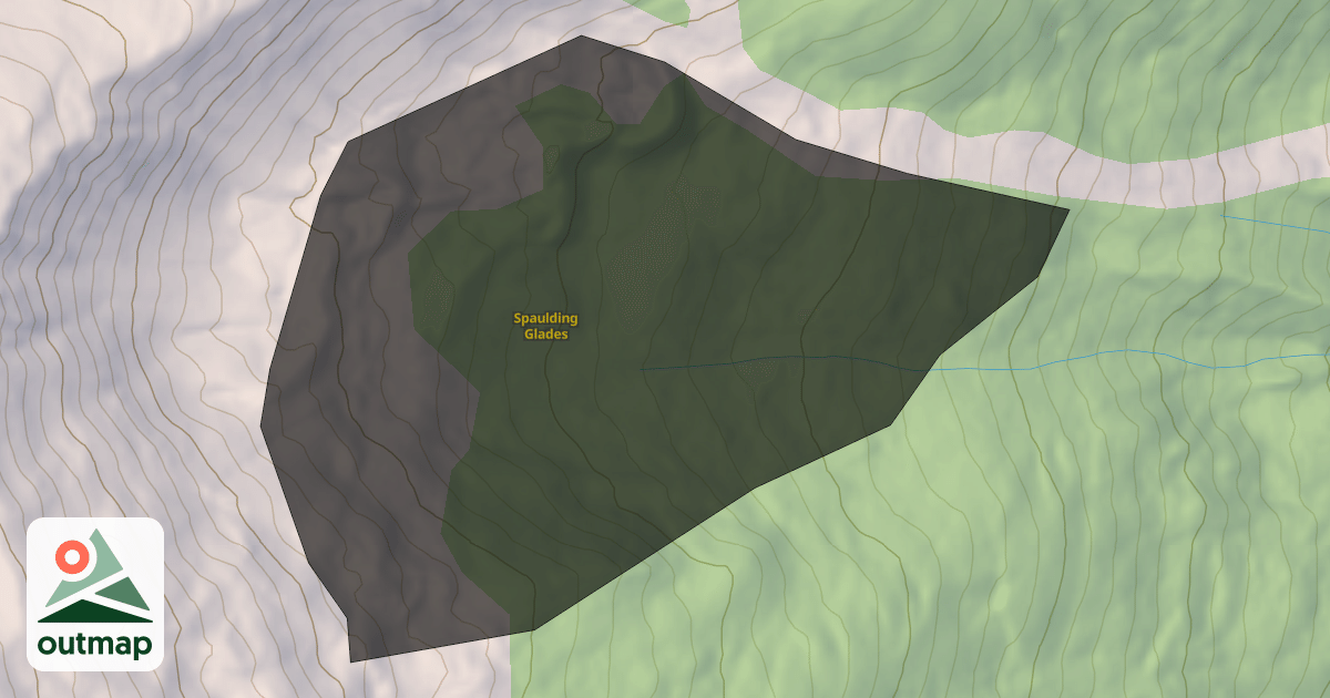 Map of Spaulding Glades