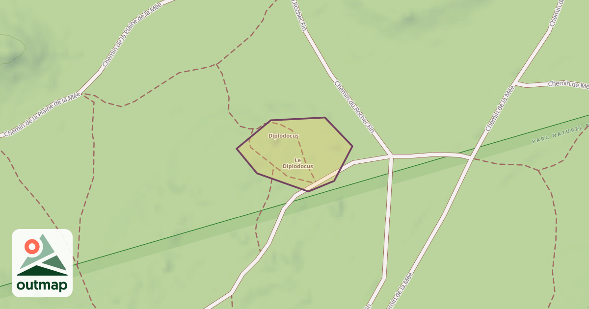 Map of Le Diplodocus
