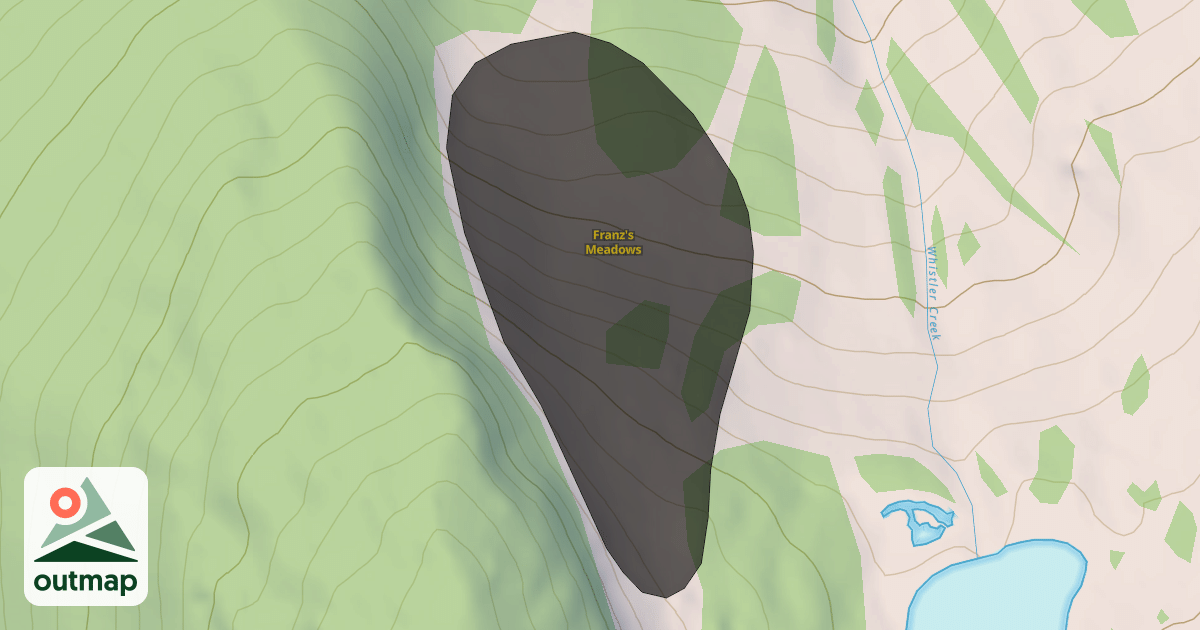 Map of Franz's Meadows