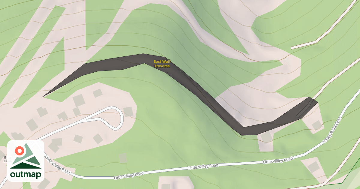 Map of East Wall Traverse