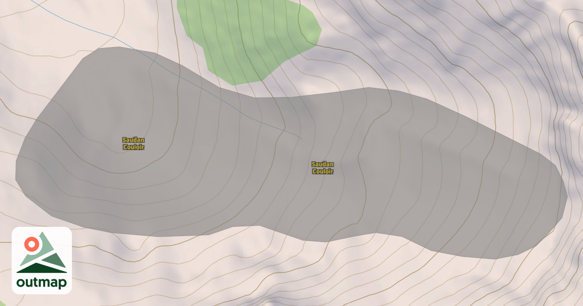 Map of Saudan Couloir