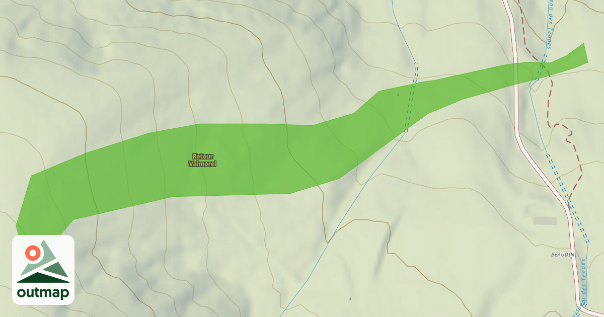 Map of Retour Valmorel