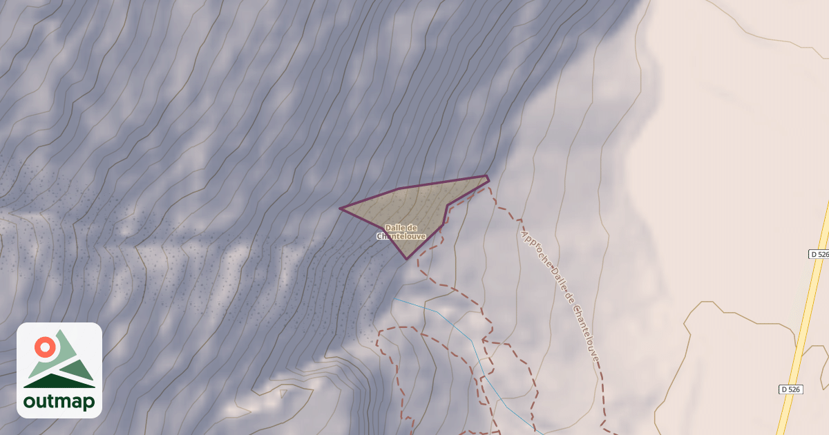 Map of Dalle de Chantelouve