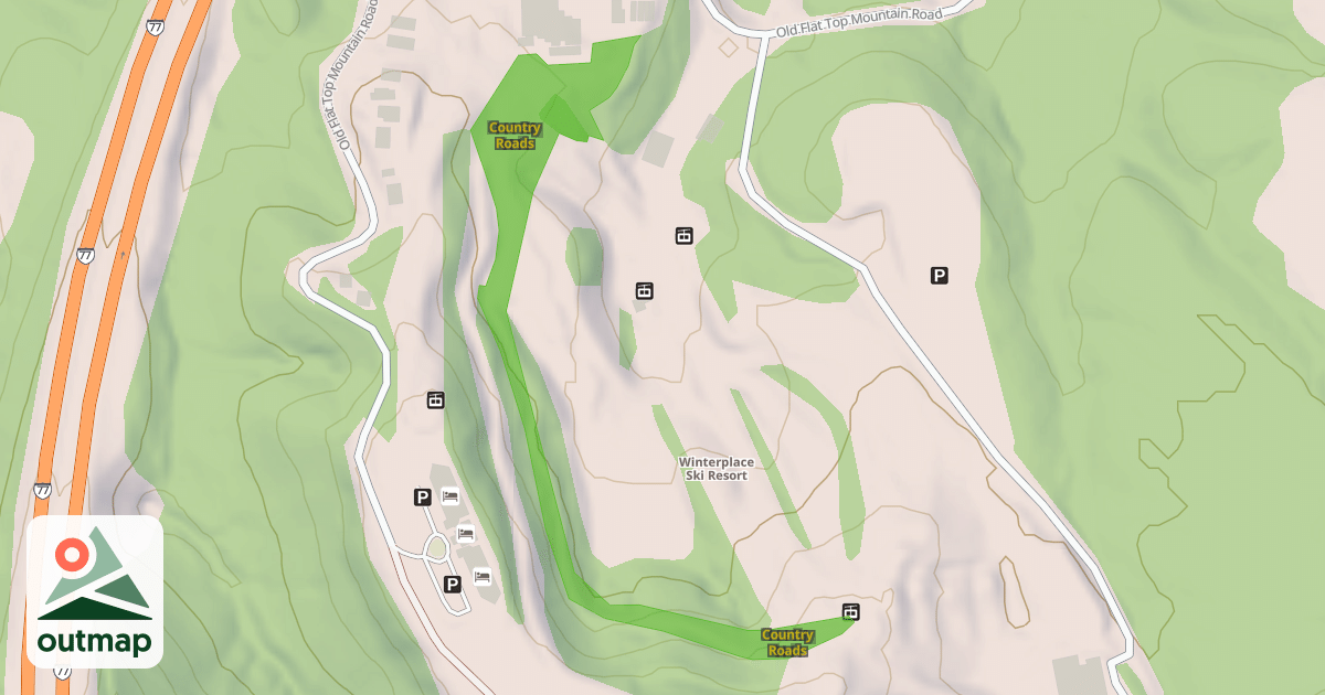 Map of Country Roads