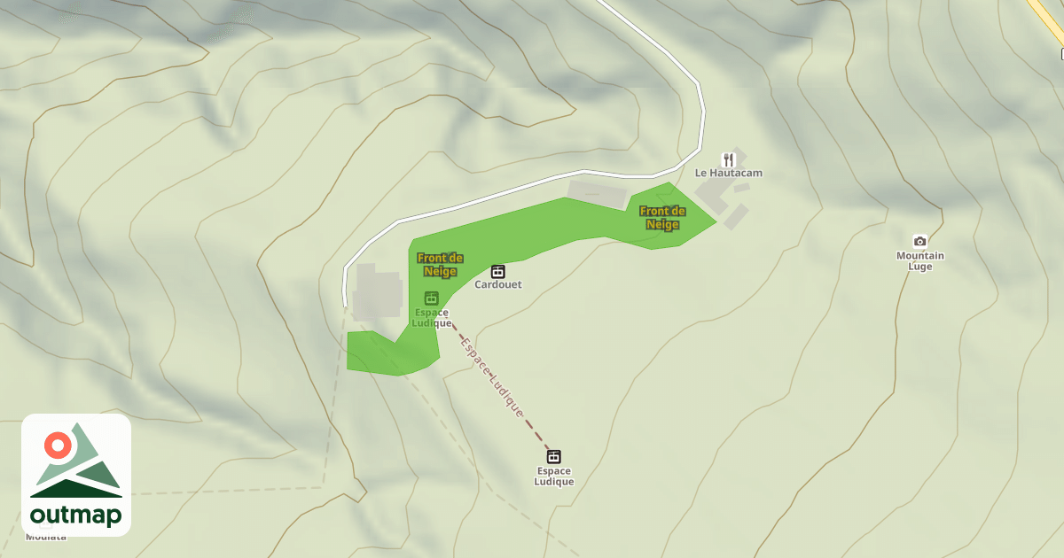 Map of Front de Neige