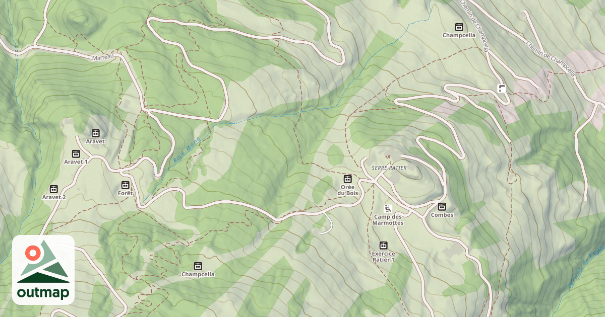 Map of Mélèzone