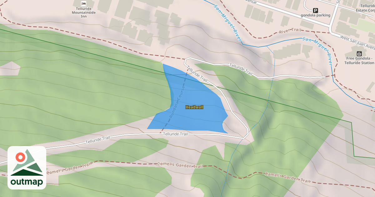 Map of Headwall