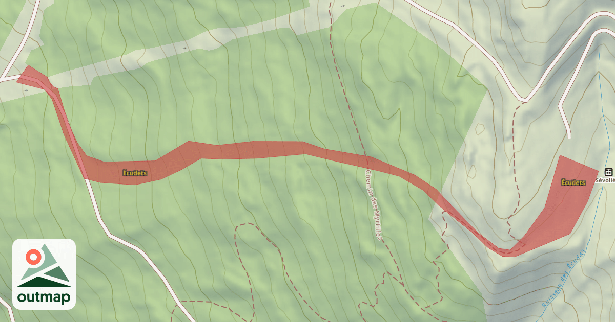 Map of Écudets