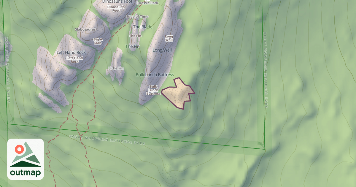 Map of Climbing Crag