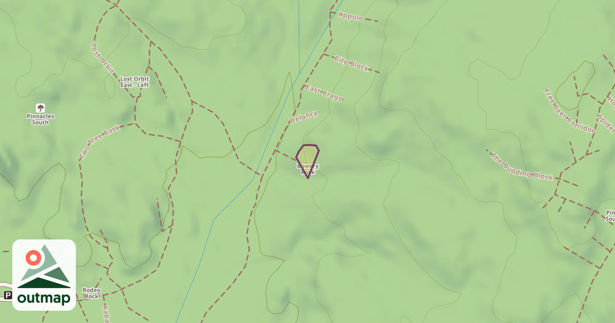 Map of Bowery Rock