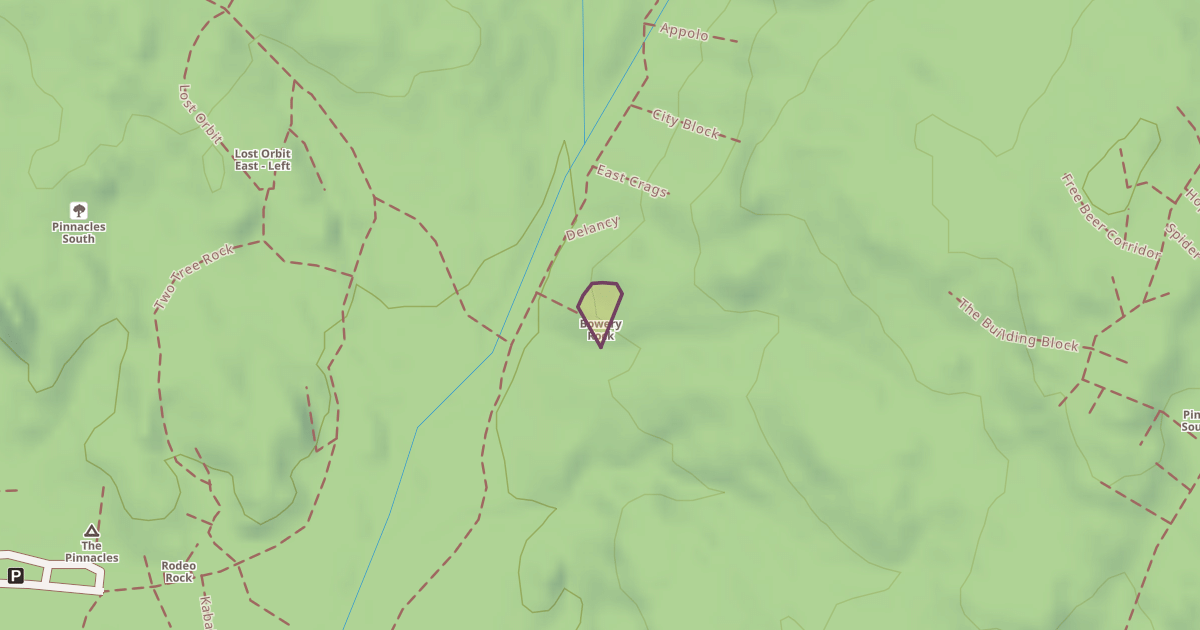 Map preview of Bowery Rock