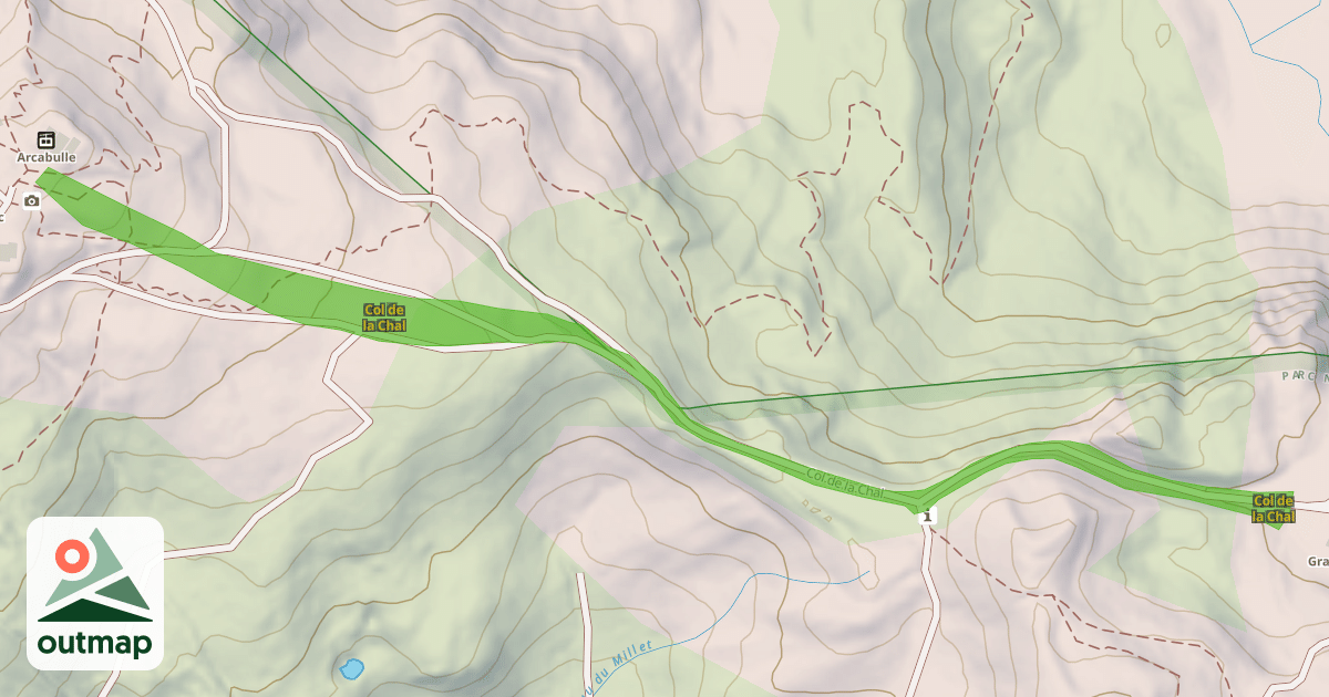 Map of Col de la Chal