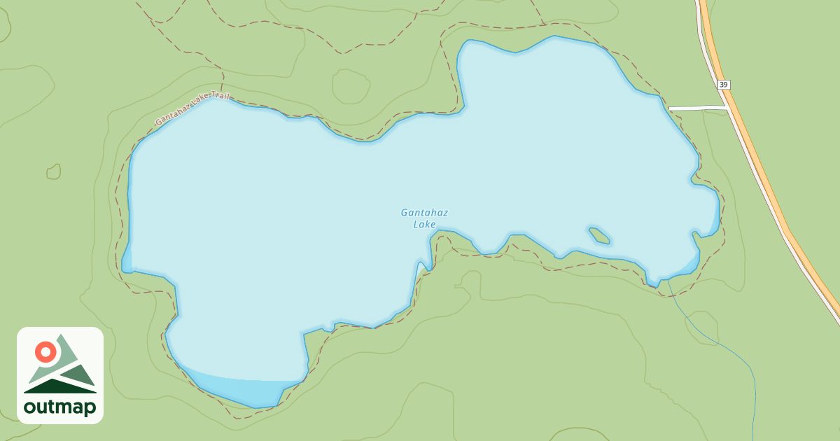 Map of Gantahaz Lake Trail