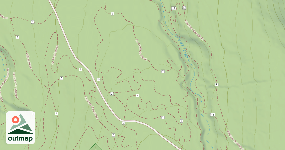 Map of La Trail du Buck