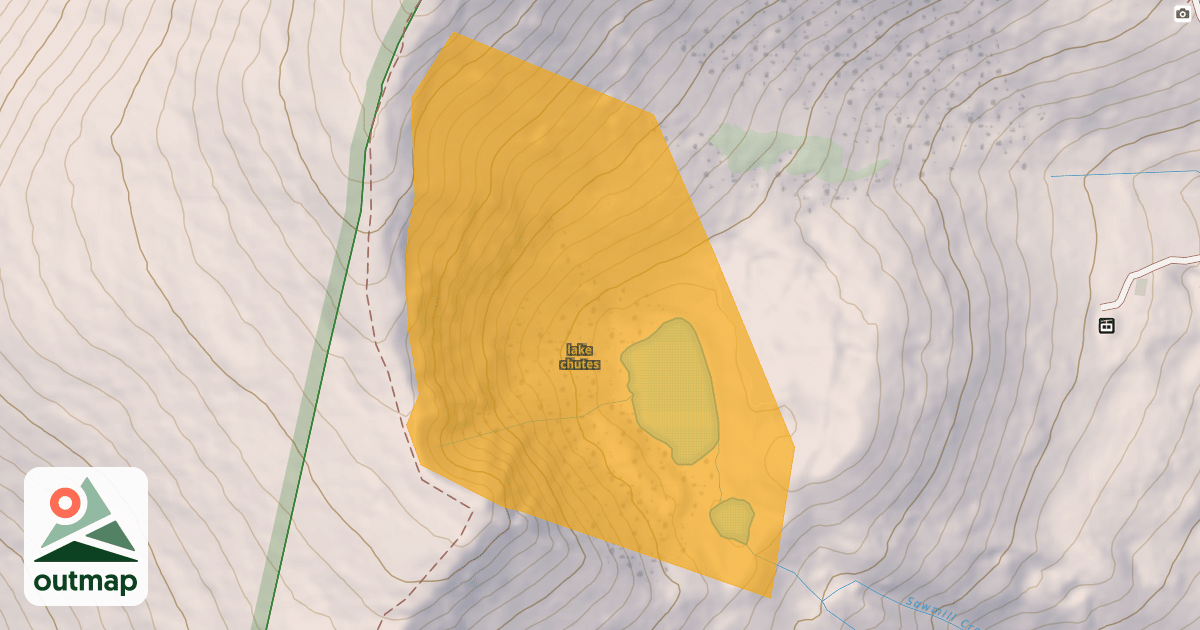 Map of lake chutes