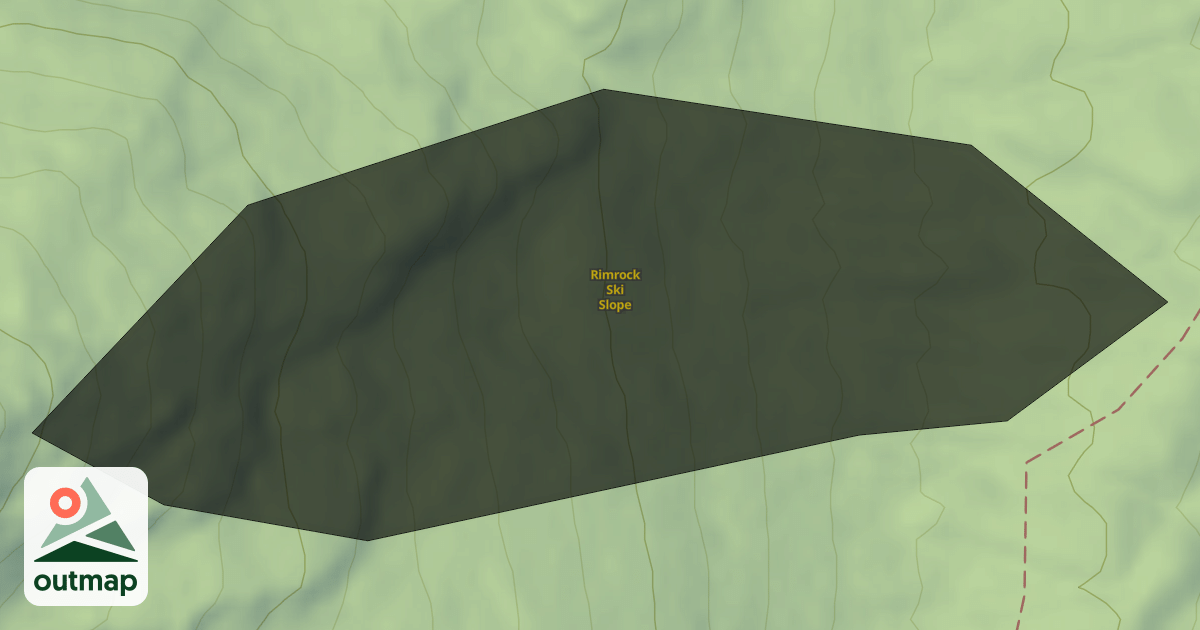 Map of Rimrock Ski Slope