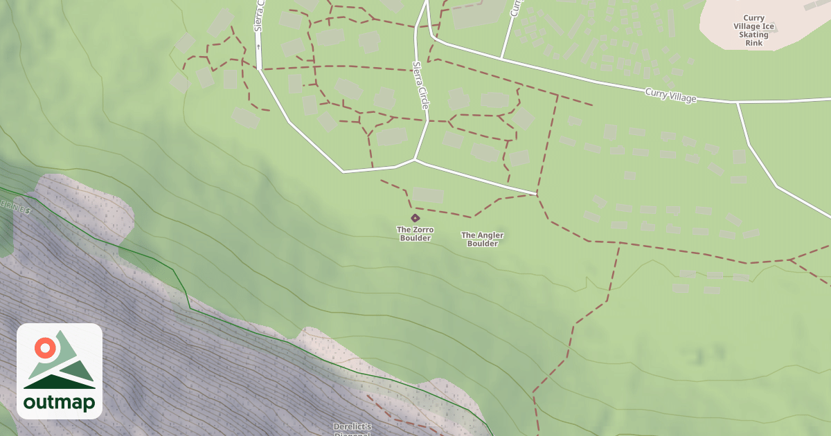 Map of The Zorro Boulder