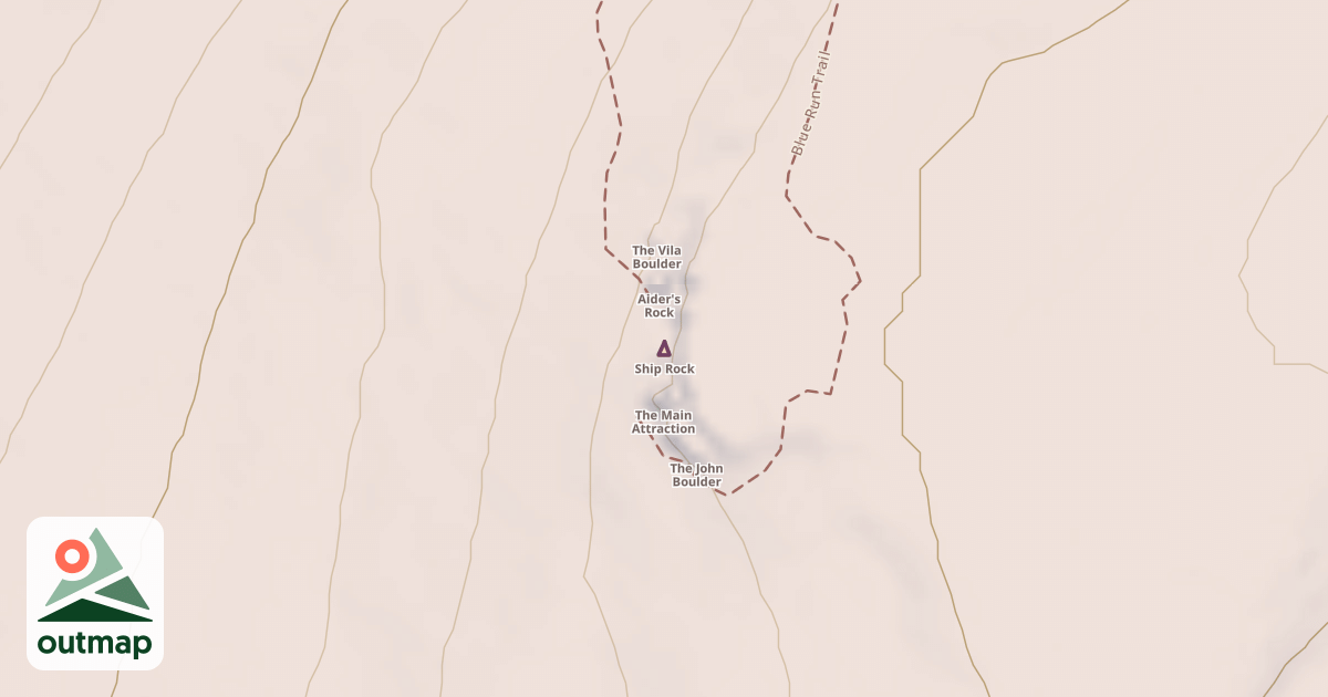 Map of Ship Rock