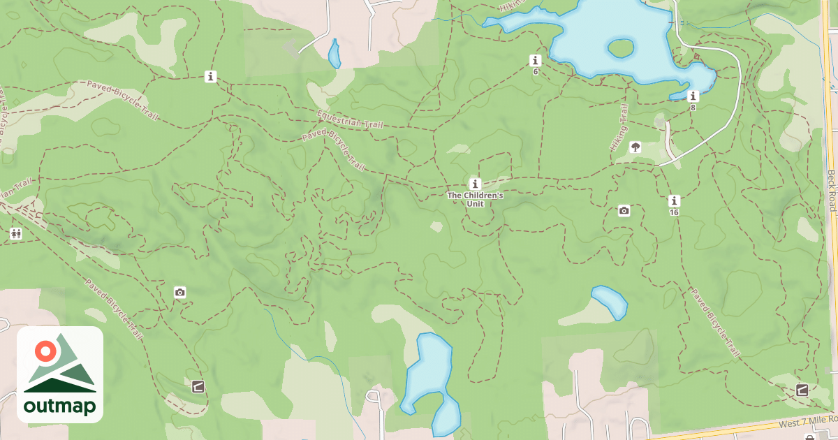 Map of Mountain Bike Trail