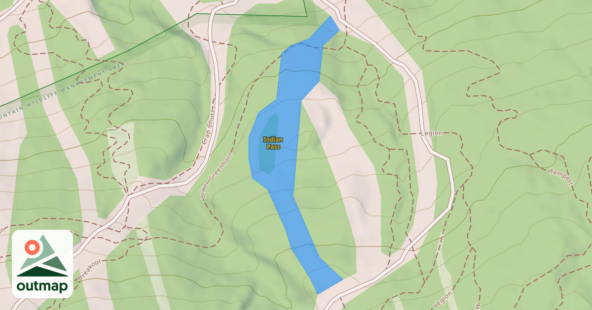Map of Indian Pass
