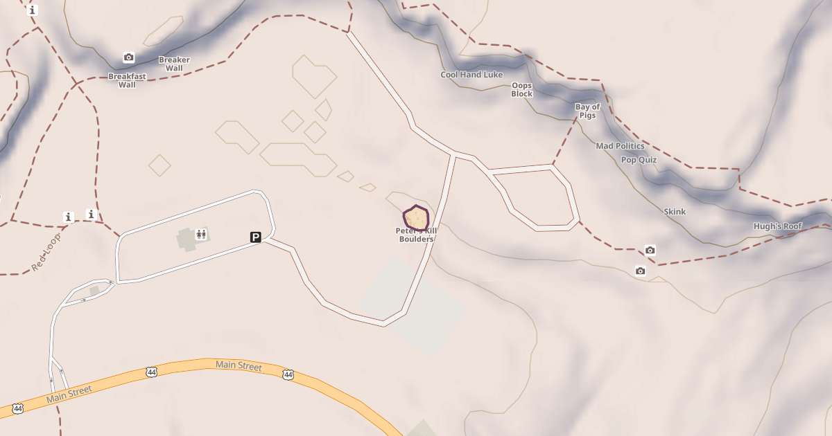 Map preview of Peter's Kill Boulders