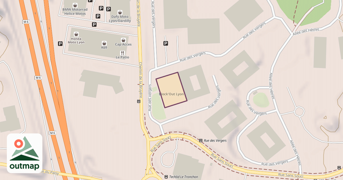 Map of Block'Out Lyon