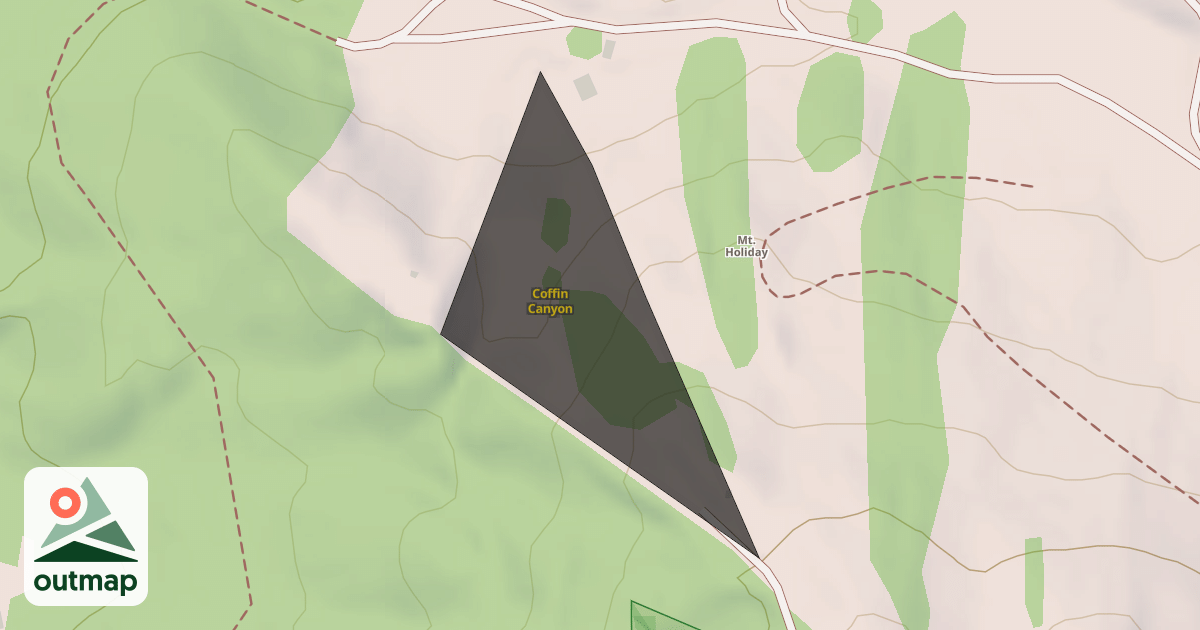 Map of Coffin Canyon