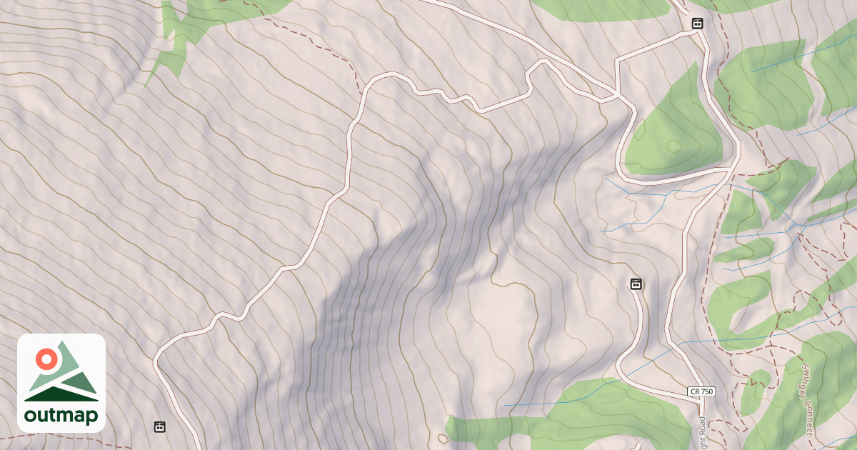 Map of Horseshoe Bowl T-Bar