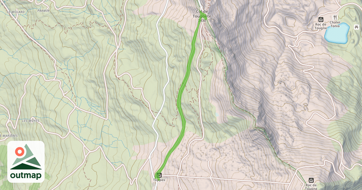 Map of Gros Tougne