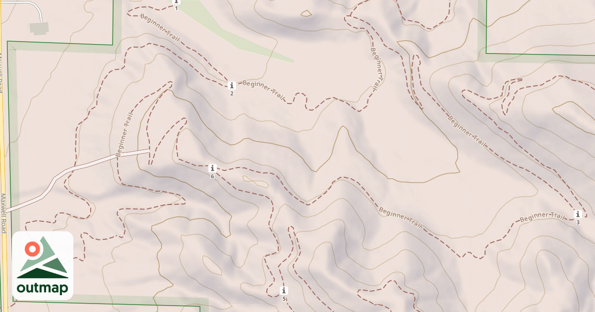 Map of Beginner Trail
