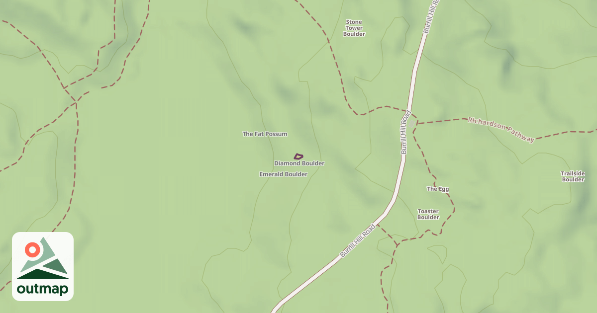 Map of Diamond Boulder