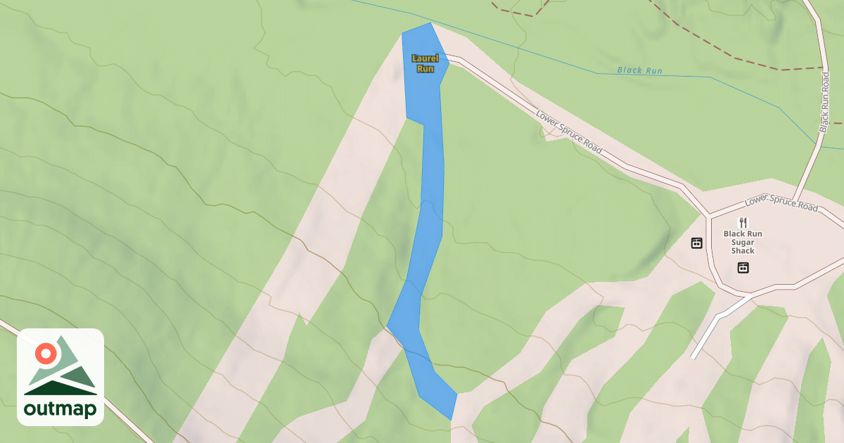 Map of Laurel Run