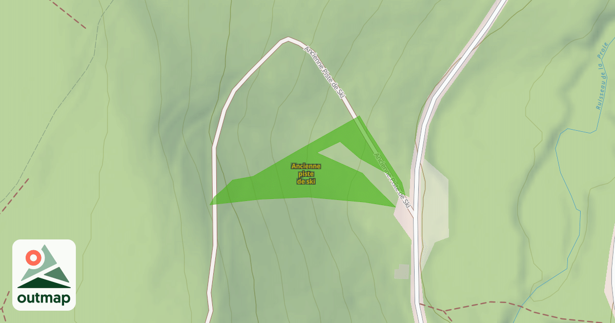 Map of Ancienne piste de ski