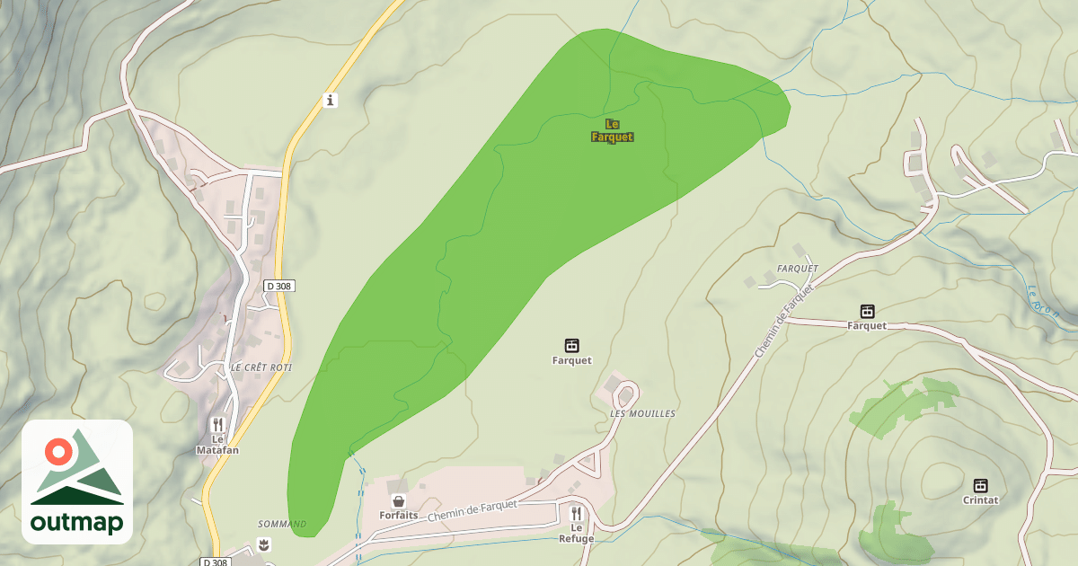 Map of Le Farquet