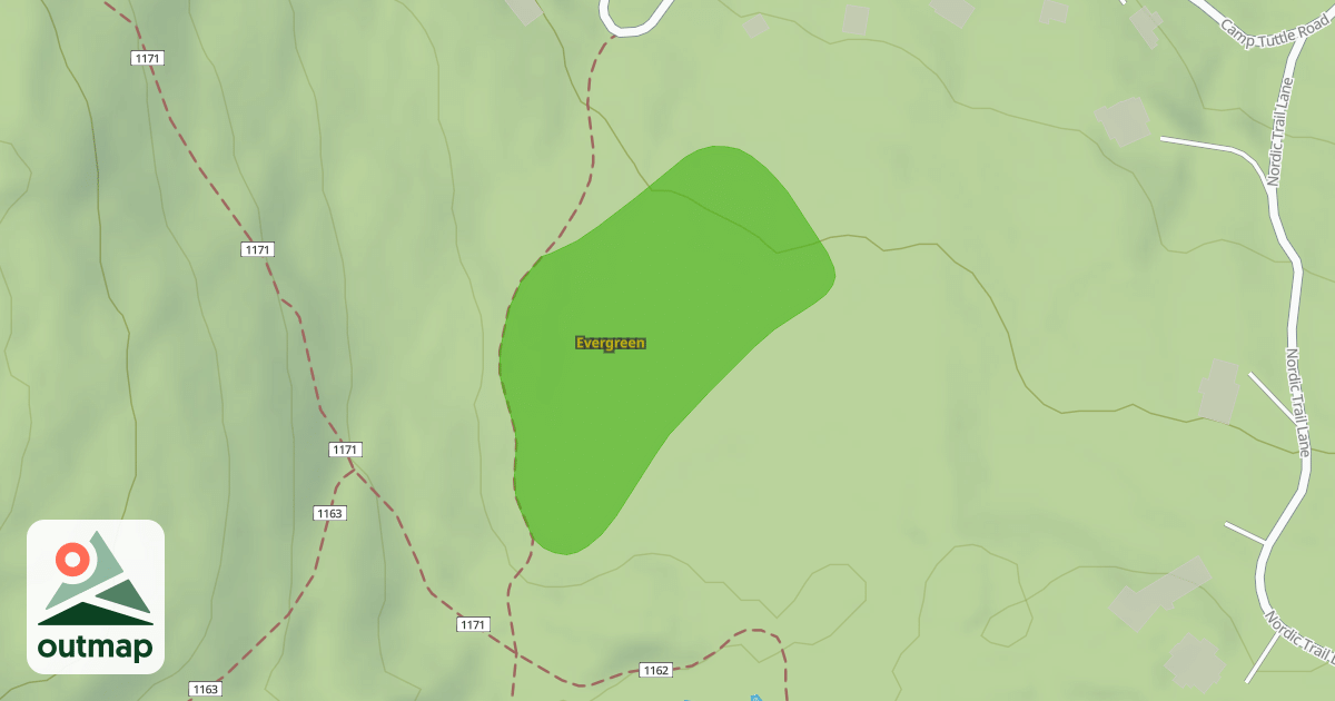 Map of Evergreen