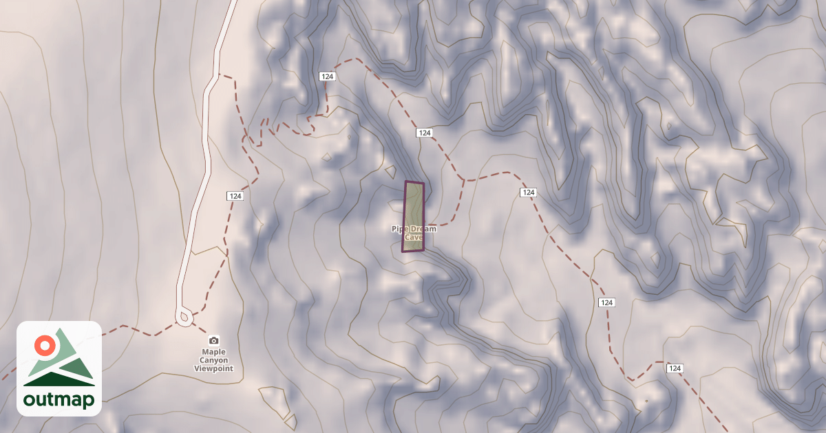Map of Pipe Dream Cave